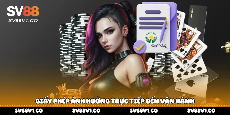 Giấy phép ảnh hưởng trực tiếp đến vận hành